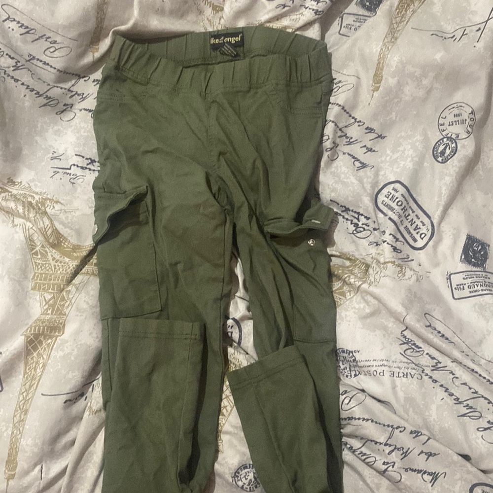 Navy green pants